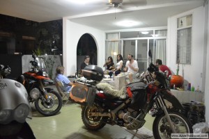 BBQ and Motorcycles at Joerg's house