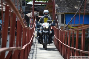 Small bridge for big motorcycle