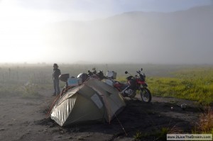 Early morning coffee at Mt. Bromo